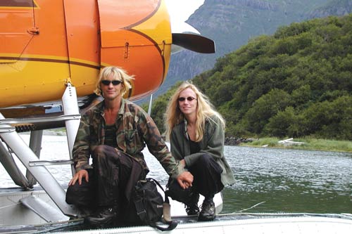 Grizzly Man: Timothy Treadwell and Amie Huguenard become the subjects of Herzog's documentary. -